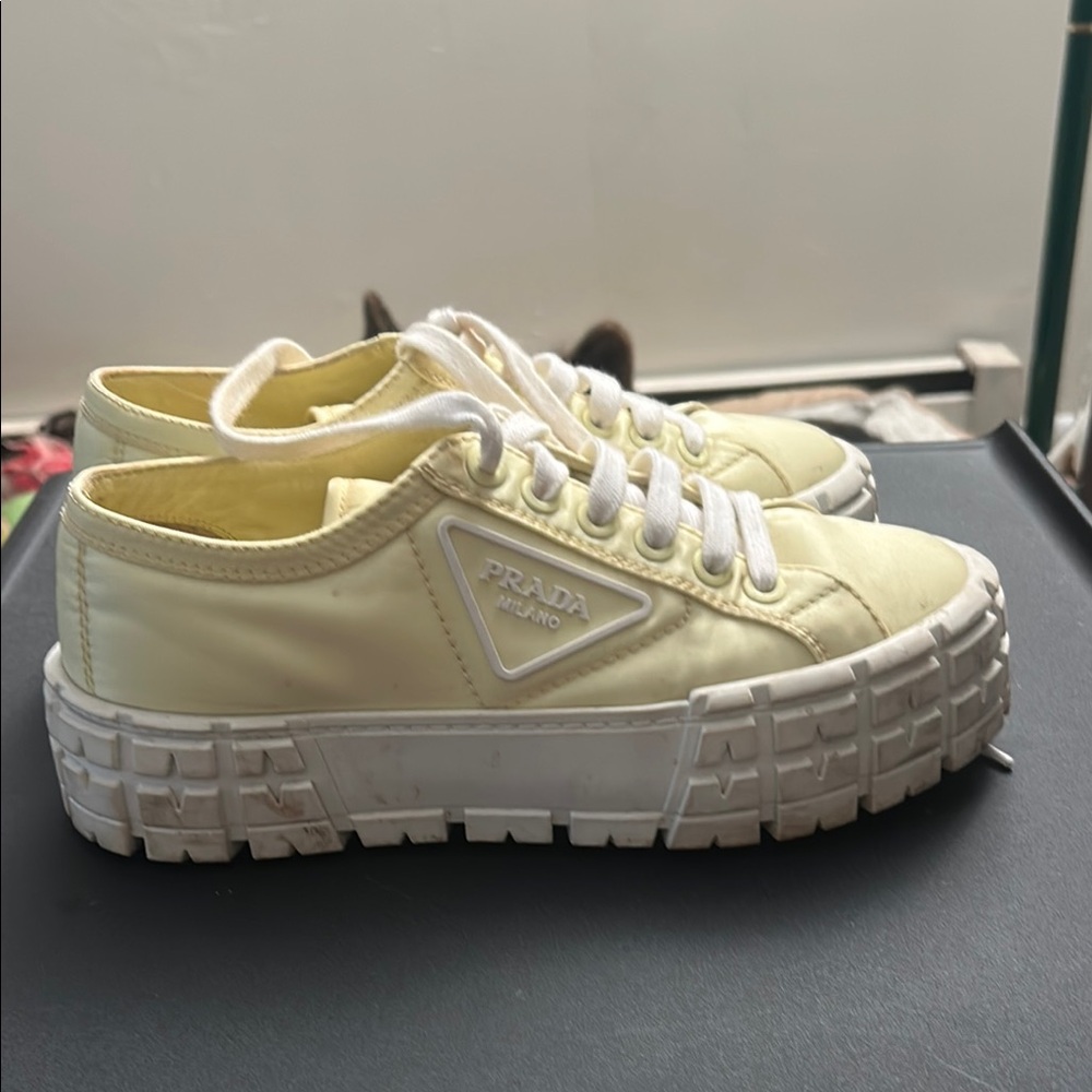 Prada Women's Yellow Sneakers